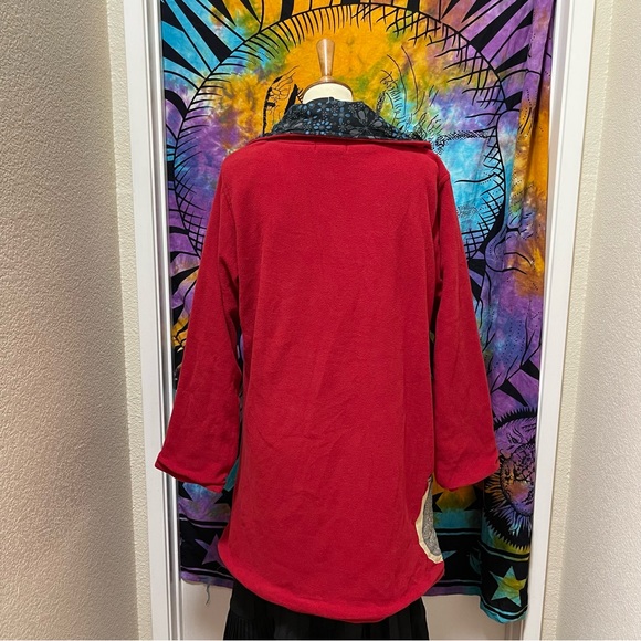 🌈 Amazing fleece patchwork art jacket - Picture 6 of 13